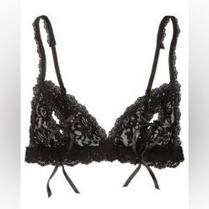 ✨NWT - HANKY PANKY After Midnight - Peekaboo Lace-Tie Bralette in Medium